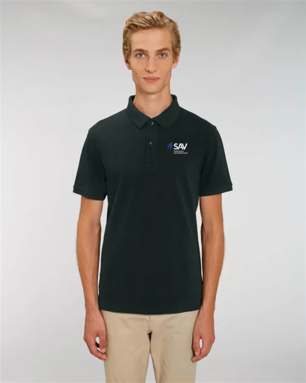 Polo milanoschwarz </br> bestickt