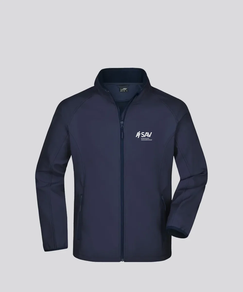 Softshelljacke navyblau  bestickt