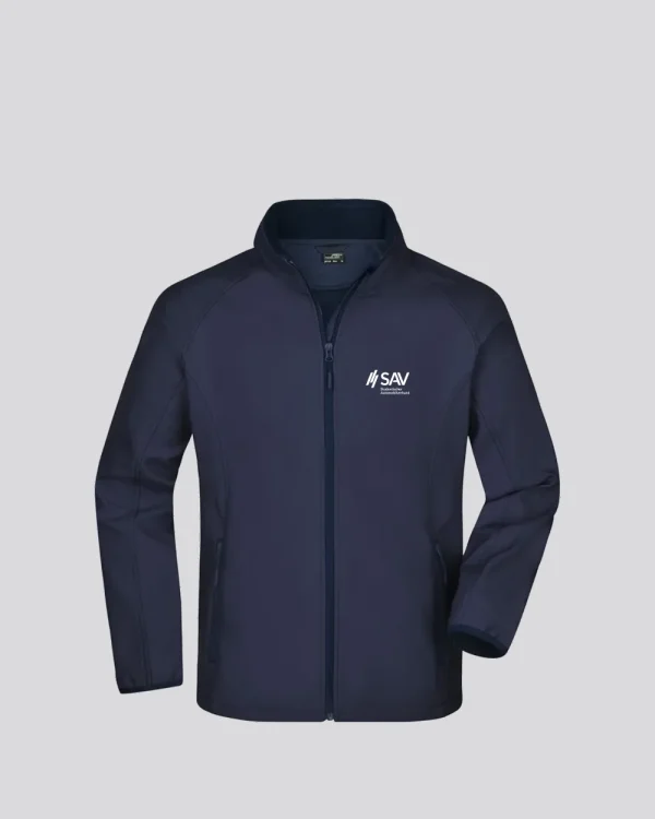 Softshelljacke navyblau </br> bestickt