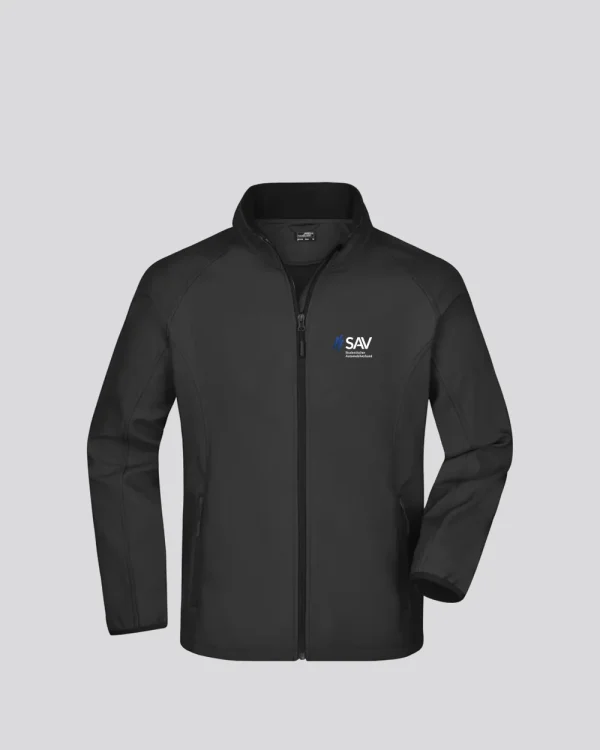 Softshelljacke milanoschwarz </br> bestickt