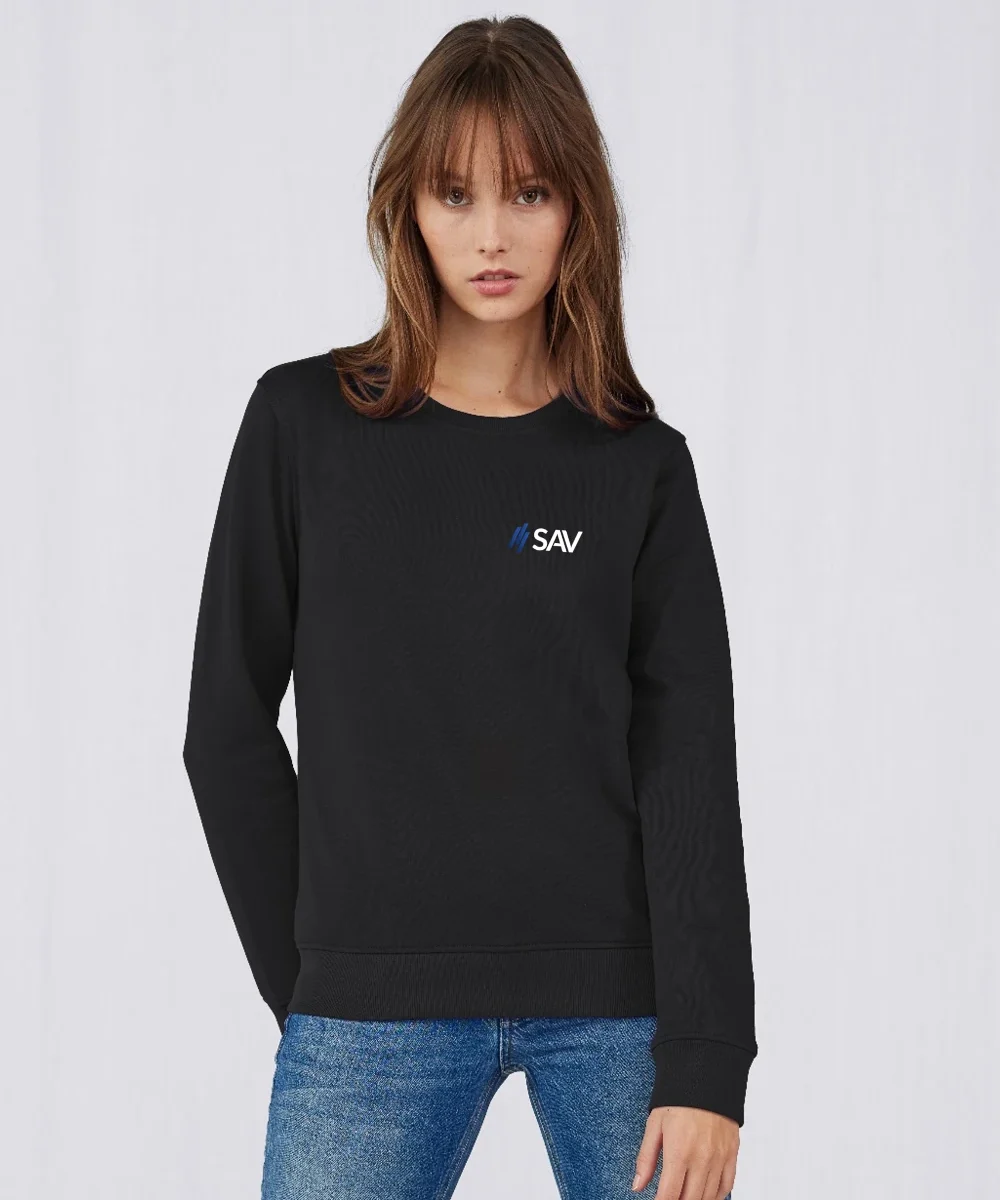 Sweater milanoschwarz  bestickt