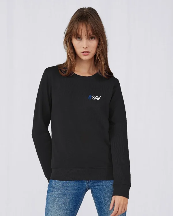 Sweater milanoschwarz </br> bestickt